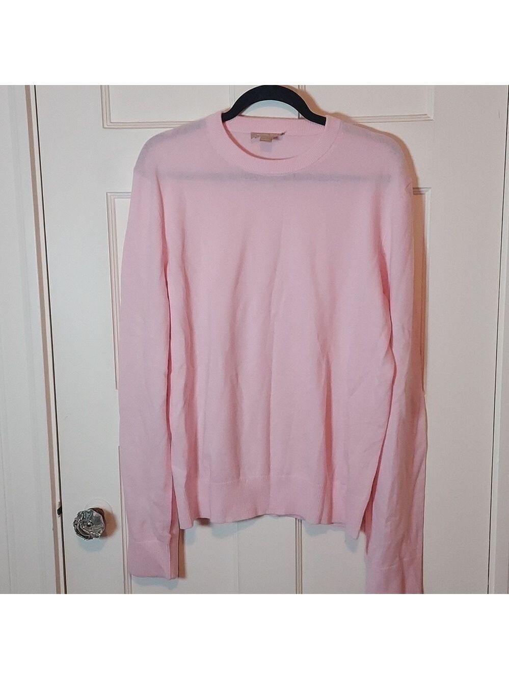 Michael Kors Collection Split Sleeve Pullover 100% Cashmere in Blush